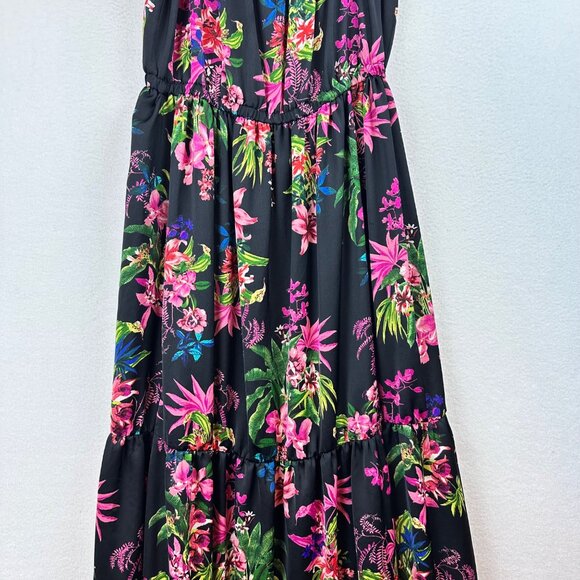 INC International Concepts Floral Tiered Maxi Dress Womens Small Resort Beach - Picture 4 of 14
